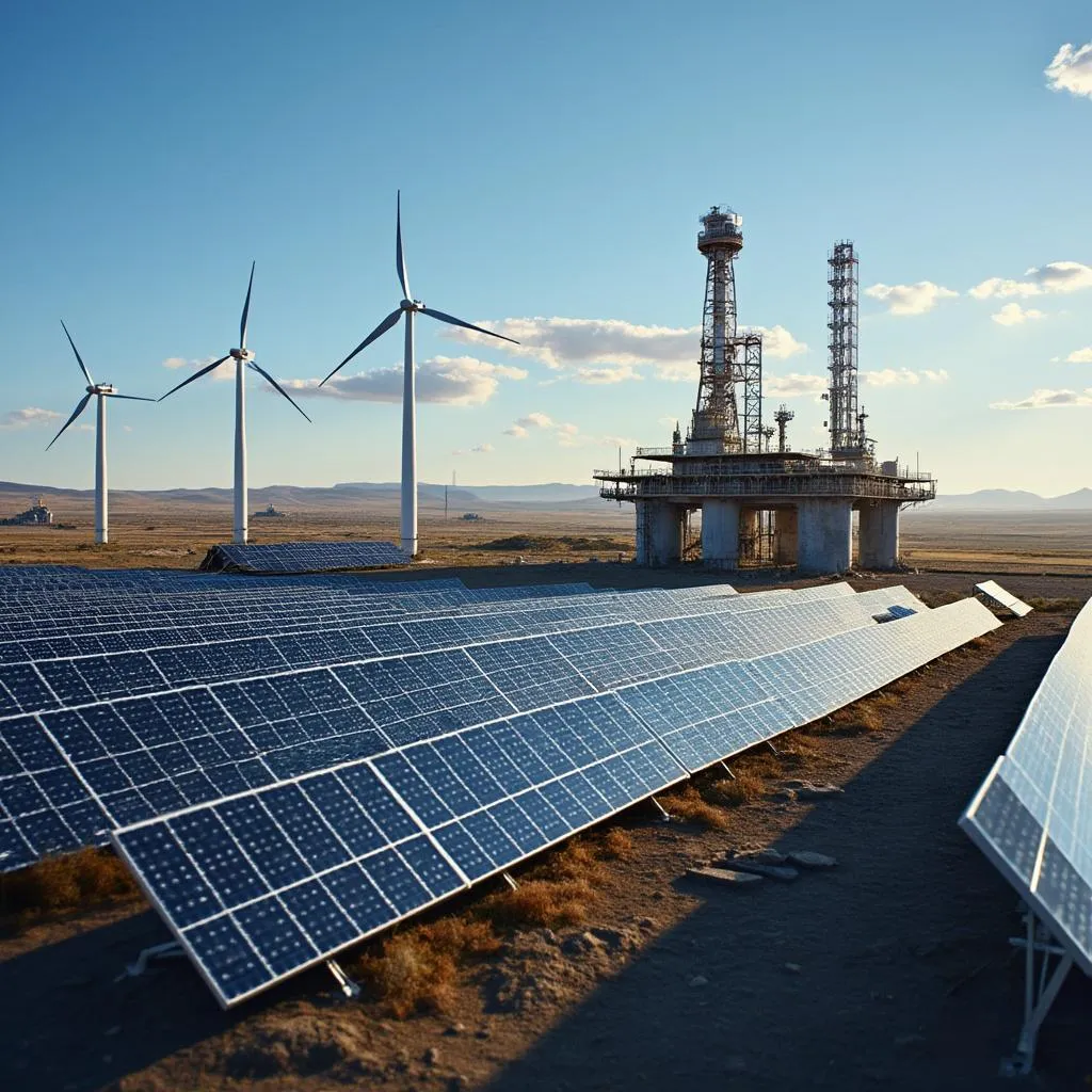 Integración de energía renovable en operaciones petroleras